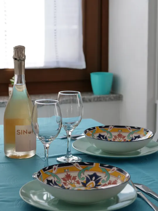 Cucina - Tavolo. Cucina dell'appartamento Casa Nausicaa a Costasavina, Pergine Valsugana